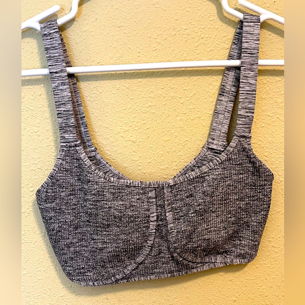FP Movement grey charcoal bralette. NWOT. Size L/XL